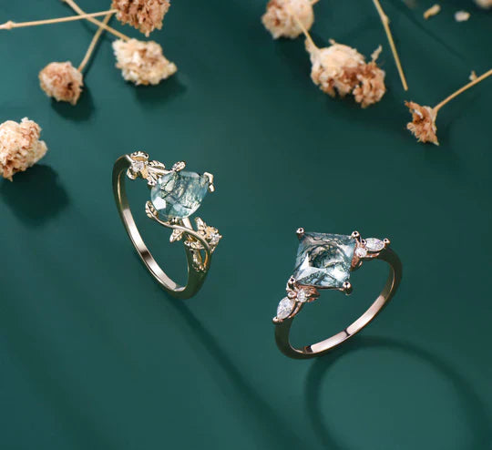 Moss Agate Engagement Rings: Pros, Cons, Durability & What to Know Before Buying