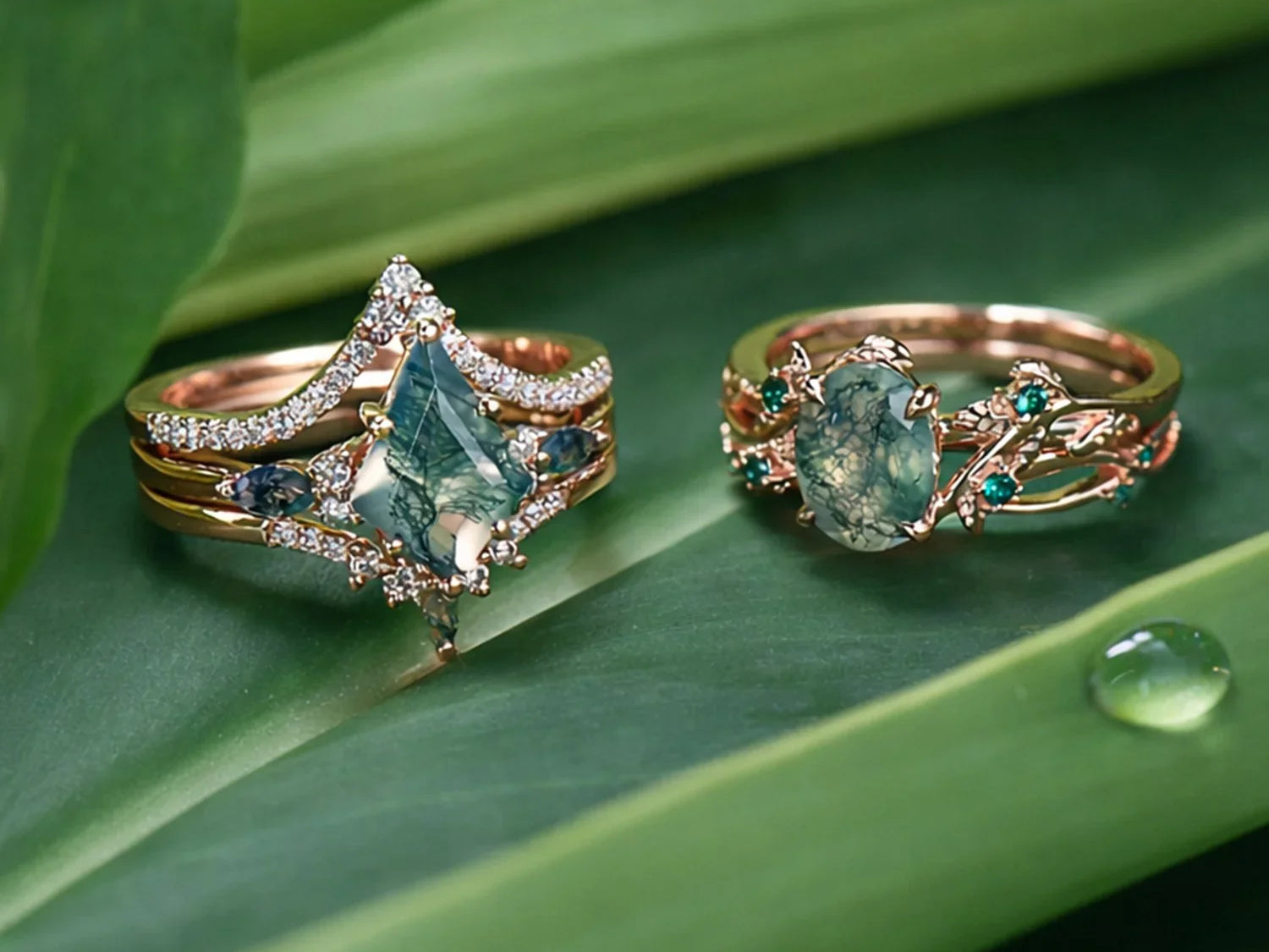 Moss Agate Engagement Rings: Complete FAQ & Buying Guide