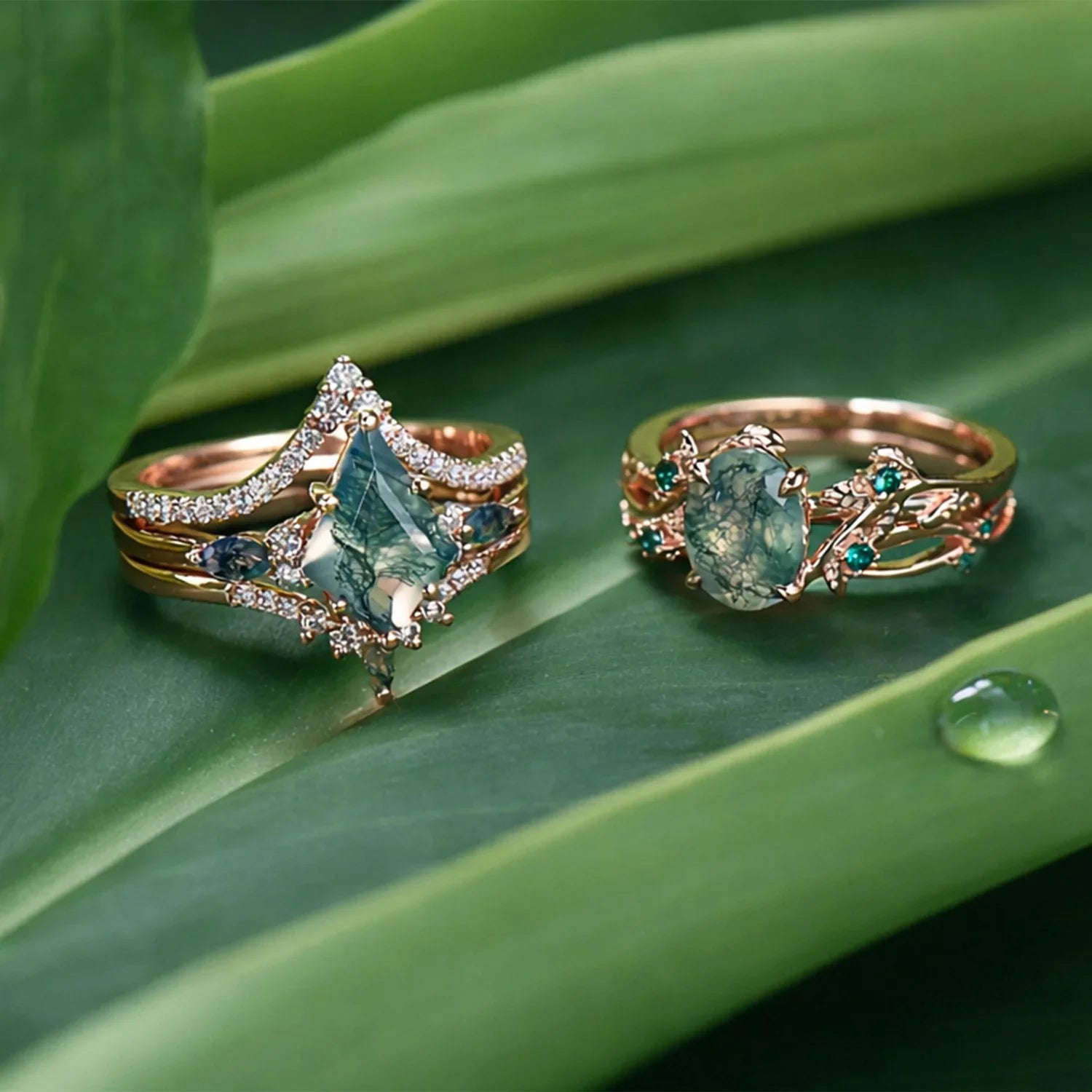 Moss Agate Engagement Rings: Complete FAQ & Buying Guide