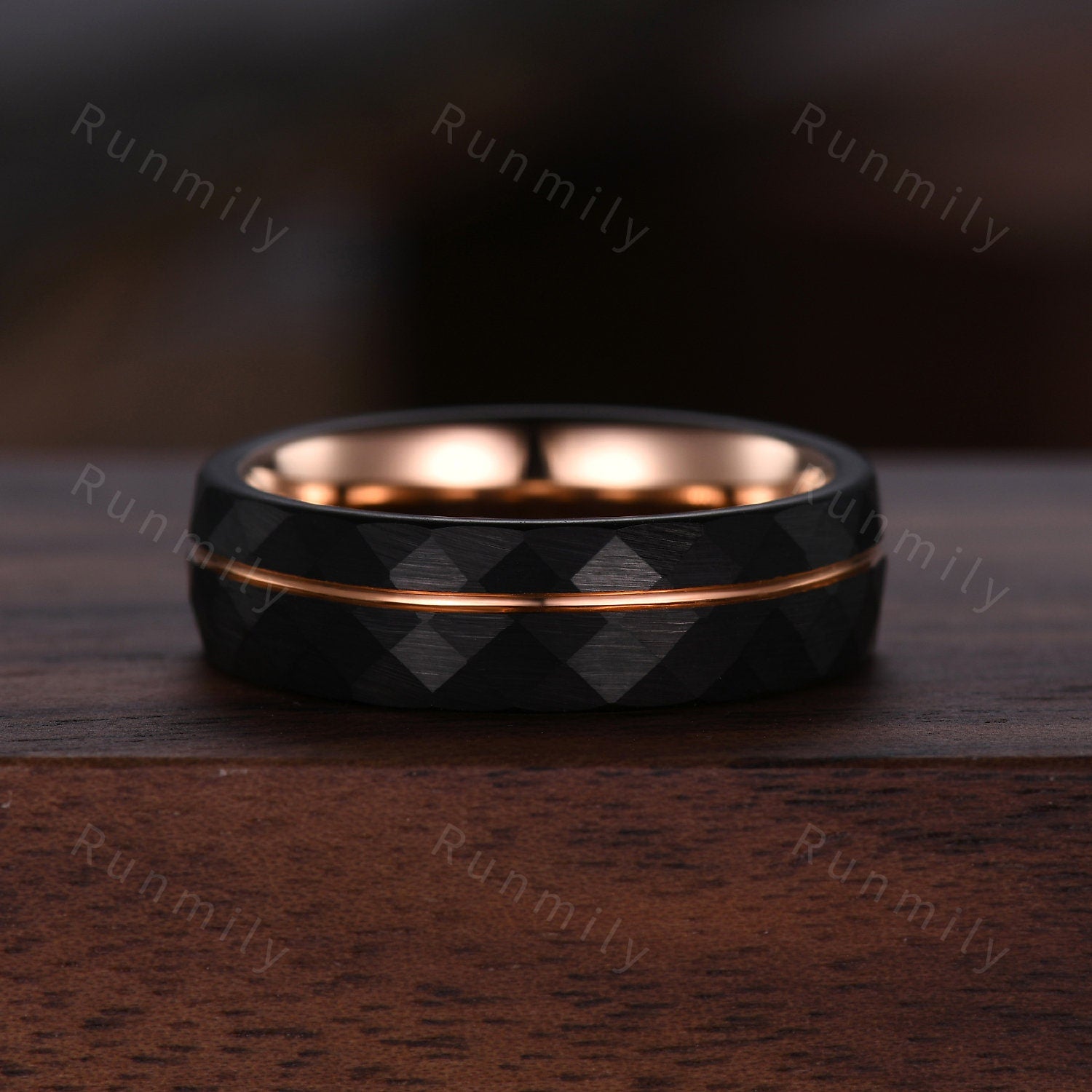 Vintage Garnet Couples Ring Rose Gold Matching Ring Set His and Hers Wedding Band Promise Ring For Men For Women Natural Red Gemstone Ring