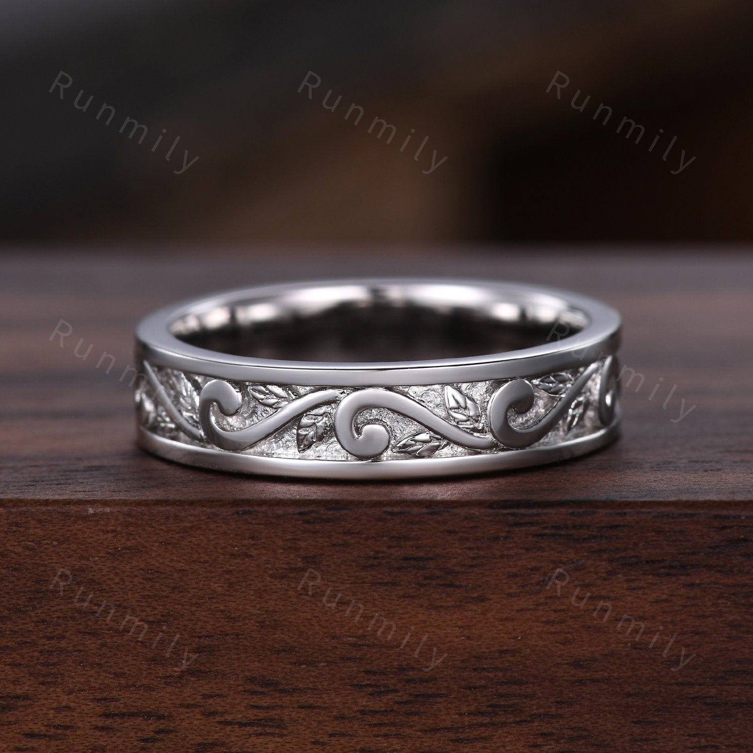 2pcs Couple Rings Set Inspired Leaf Emerald Engagement Rings For Women Vintage Leaf Wedding Band For Men Unique Wedding Anniversary Ring Set