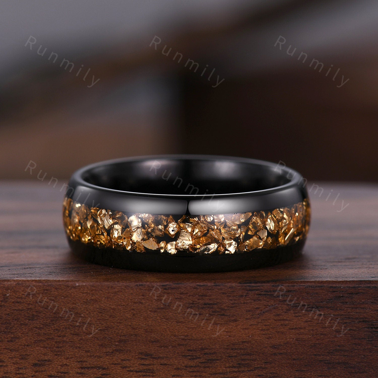 Vintage Citrine Couples Ring Yellow Gold Matching Ring Set His and Hers Wedding Band Promise Ring For Women For Men Crushed Citrine Ring