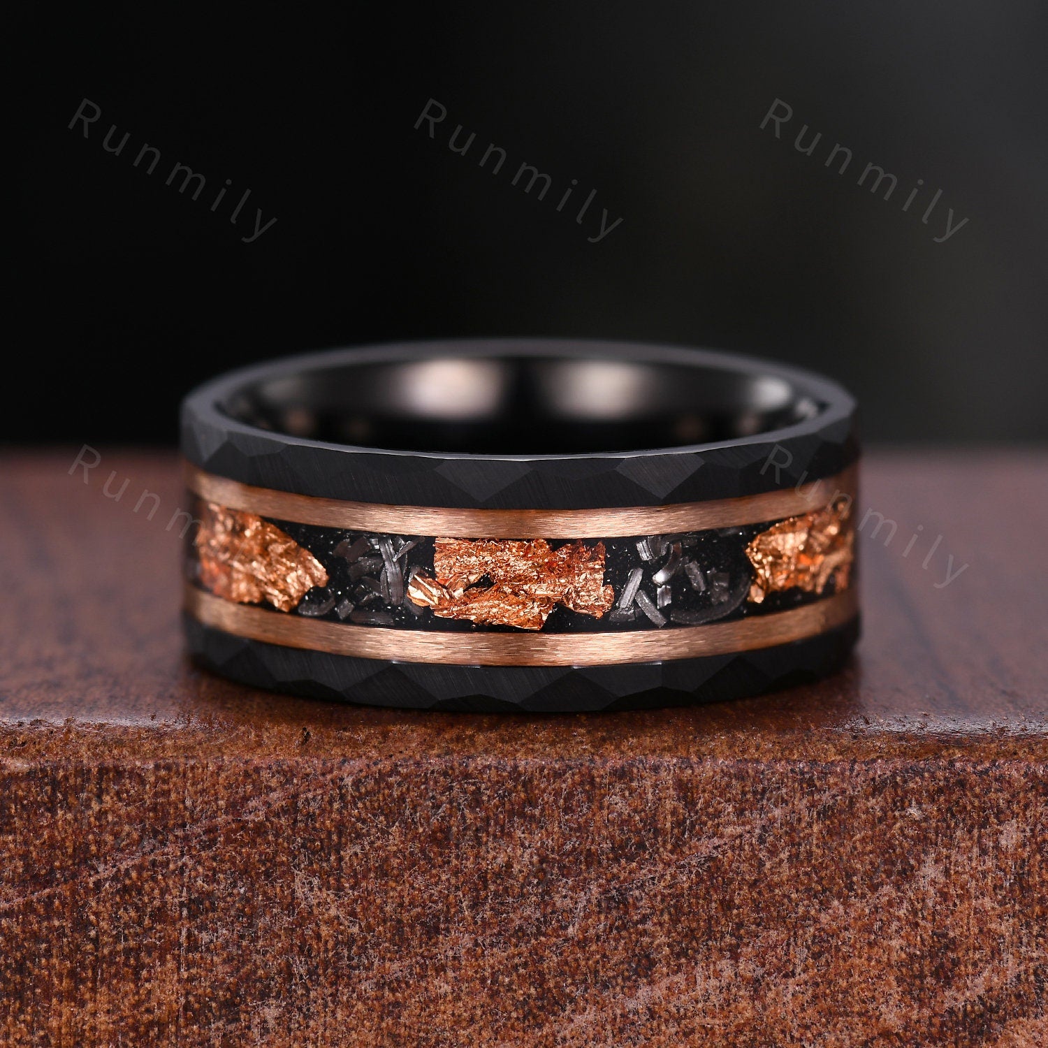 Oval Cut Sunstone Couples Ring Set Rose Gold Matching Promise Rings His And Hers Wedding Band Mens Tungsten Ring Anniversary Ring Gifts