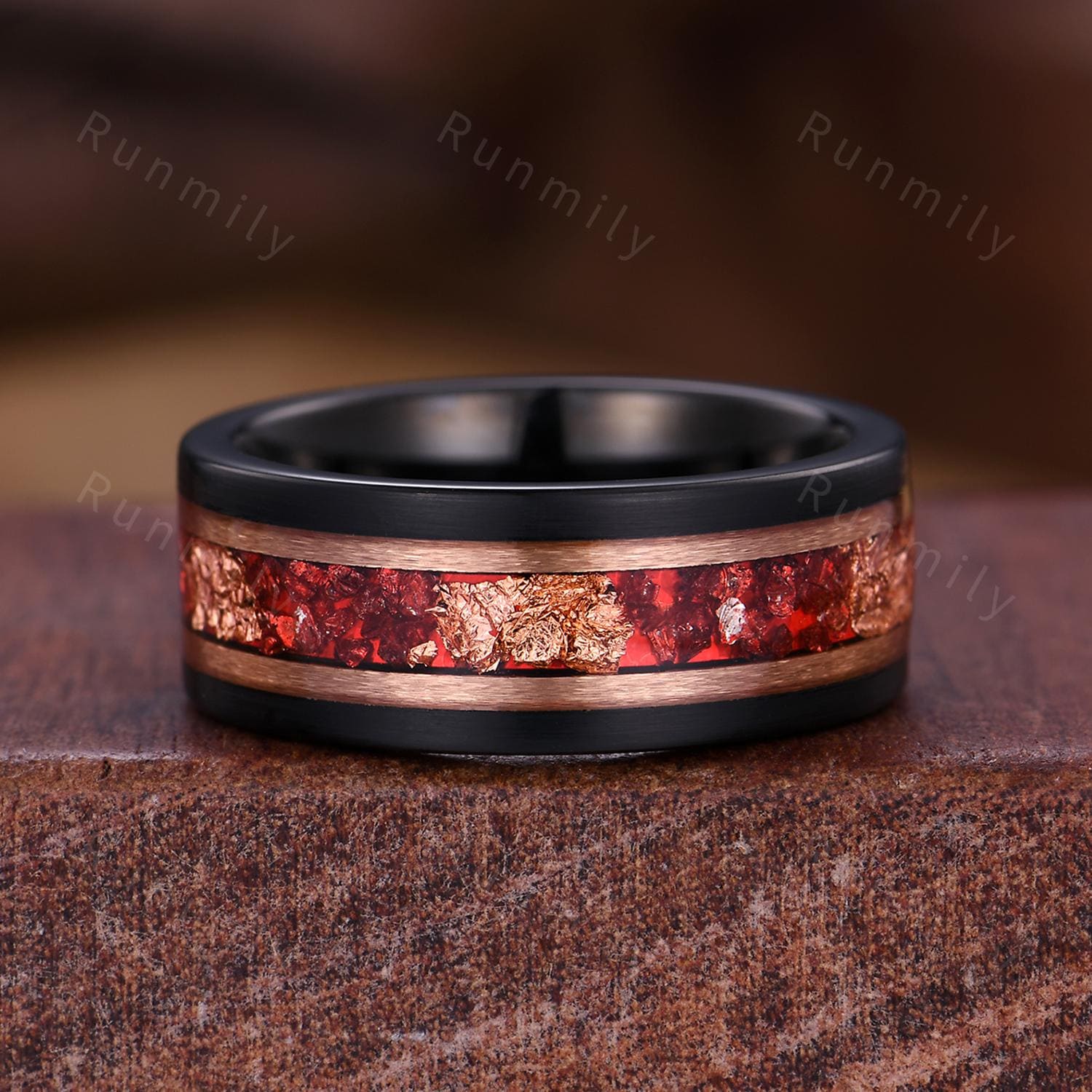 Antique Oval Ruby Couples Ring Set Rose Gold Matching Promise Ring Vintage His and Hers Wedding Band Mens Ruby Ring Anniversary Ring Gifts