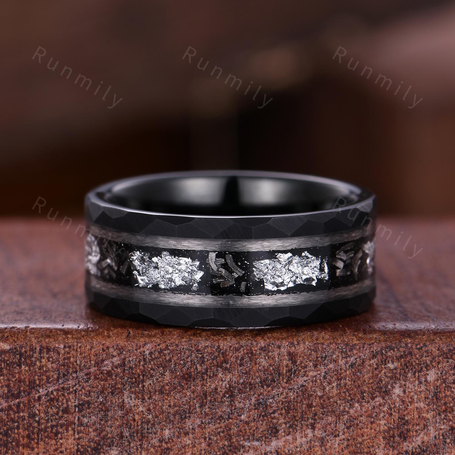 Antique Moissanite Couples Ring Hexagon cut Moissanite Engagement Ring His and Hers Wedding Band Mens Tungsten Ring Twisted Leaf Ring