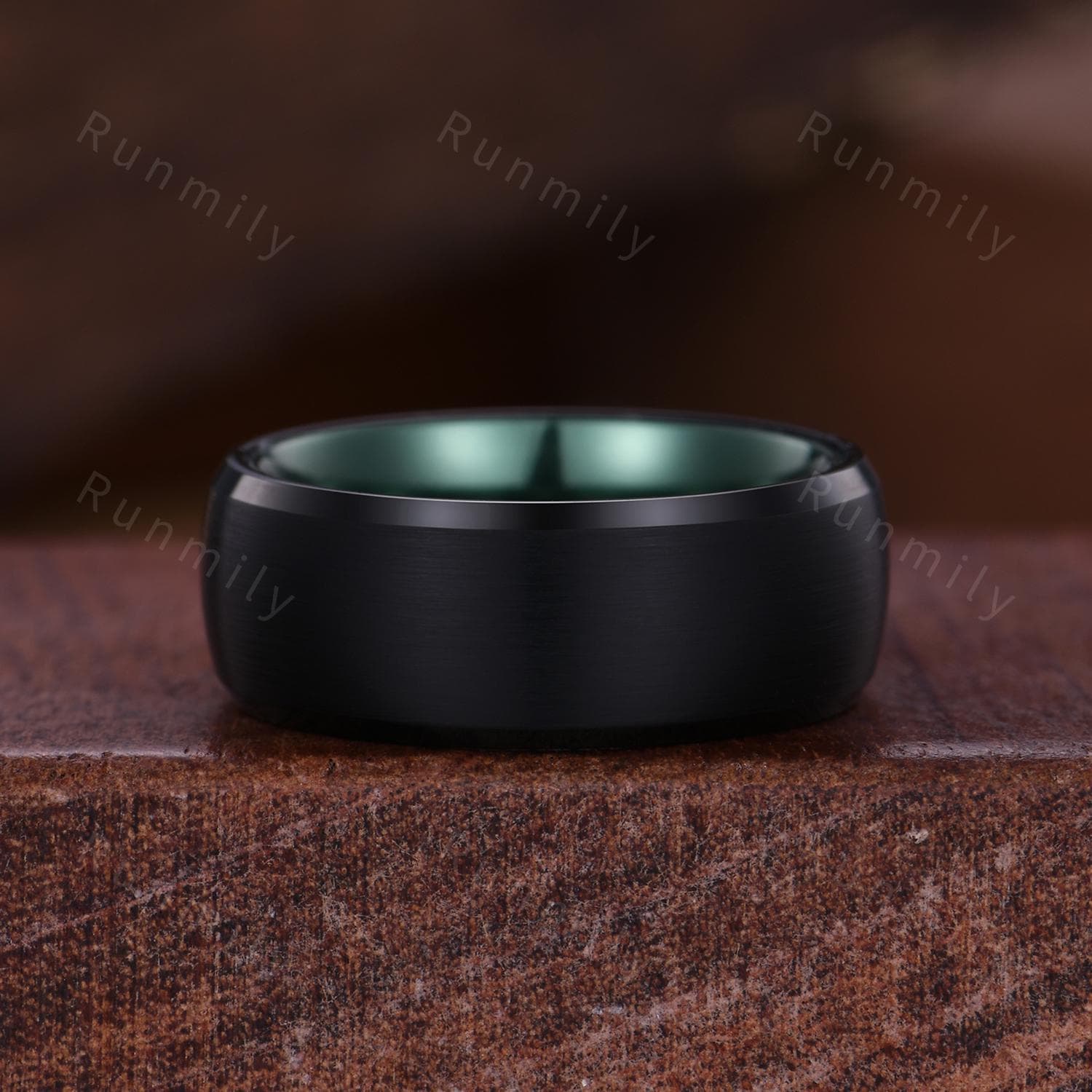 Black & Green Couples Ring Set Black Onyx Ring For Women Vintage Matching Ring Set Mens Tungsten Band Vintage Promise Rings For Couple