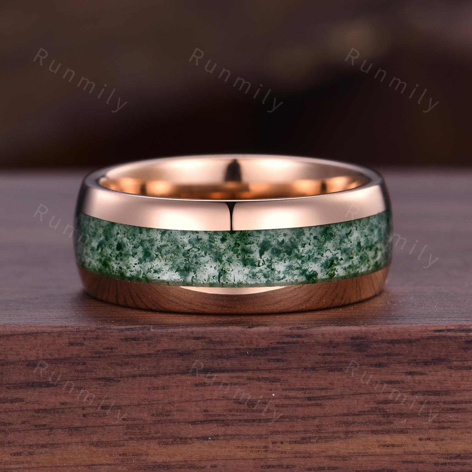 Natural Moss Agate Promise Rings Vintage Vine Diamond Ring Sterling Silver His and Hers Wedding Band Mens Moss Agate Ring Couples Ring Set