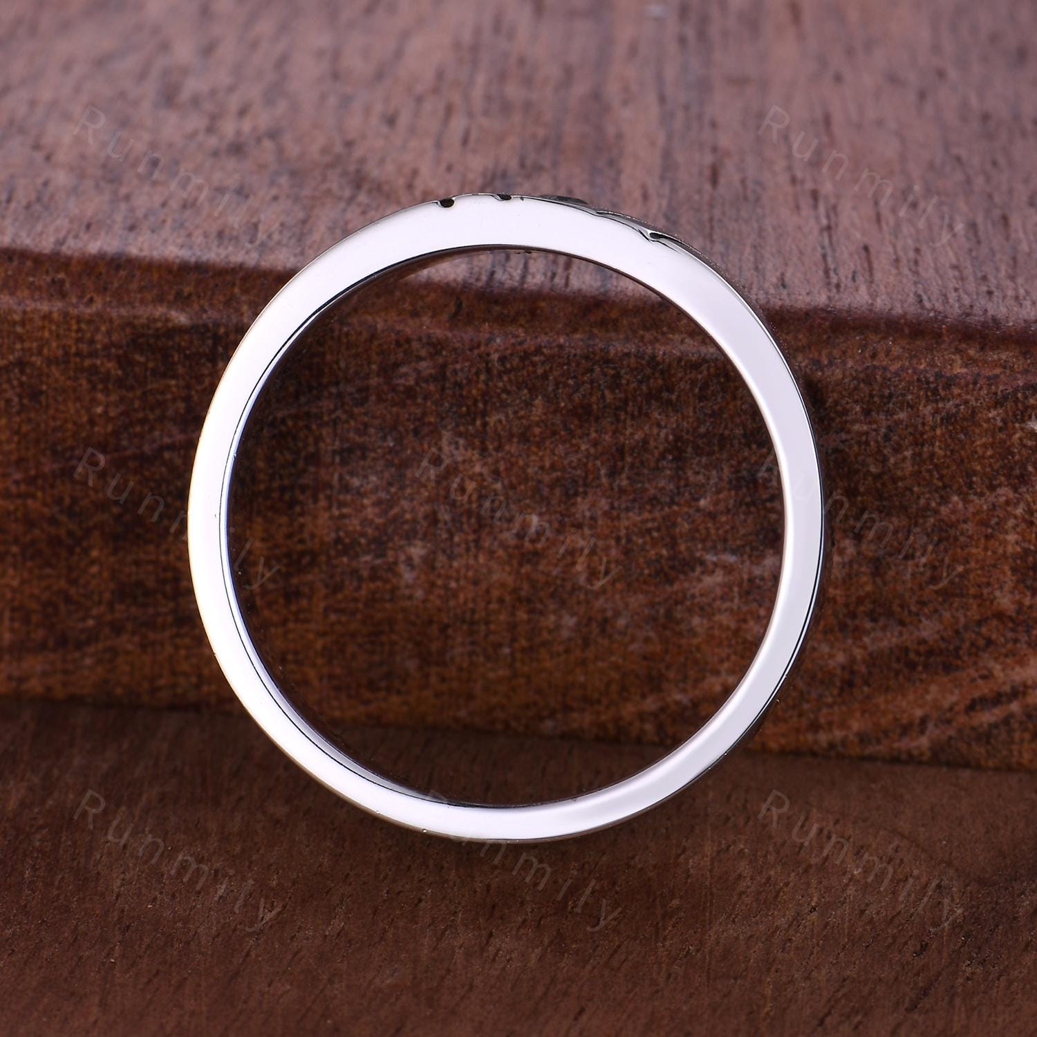 Kite cut Moss Agate Wedding Band Vintage Silver Mens Wedding Band 5mm Green Agate Men's Ring Unique Mens Engagement Ring Band For Husband